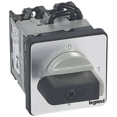 LEGRAND Commutateur à cames 3 directions avec position arrêt PR12 1P 3 contacts fixation par vis sur porte (027502) LEGRAND Commutateur à Cames 3 Directions Avec Position Arrêt PR12 1P 3 Contacts Fixation Par Vis Sur Porte (027502) -LEGRAND Soldes 19418707 1