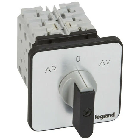 LEGRAND Commutateur à cames moteur triphasé inverseur 1 sens de marche 1 vitesse PR26 5 contacts fixation par vis sur porte (027522) LEGRAND Commutateur à Cames Moteur Triphasé Inverseur 1 Sens De Marche 1 Vitesse PR26 5 Contacts Fixation Par Vis Sur Porte (027522) -LEGRAND Soldes 19418725 1