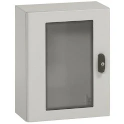 LEGRAND Coffret Métal Avec Porte Vitrée Atlantic Métal IP66 IK10 400x300x200mm RAL7035 (035492)