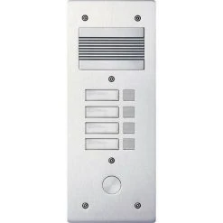 LEGRAND Platine De Rue Série 200 Audio étroite Façade Alu 4mm 4 Appels (308204)