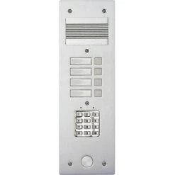 LEGRAND Platine De Rue Série 200 Audio étroite Avec Clavier Codé Façade Alu 4mm 4 Appels (308404)