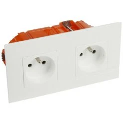 LEGRAND Kit Prise De Courant Double Precablee Fb 2x2p+t Bornes Auto Neige + Boite (BTAL22DK)