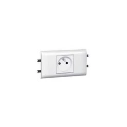 Legrand 077351 Prise Mosaic Plaque Et Support Dlp 2P+T - Blanc