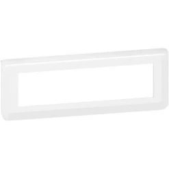 Plaque Et Support Mosaic 8 Modules Composable - Entraxe 71mm - Horizontal -Blanc - Legrand