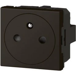 Prise De Courant Mosaic Surface Avec Terre - Composable - 2 Modules - Noir - Legrand -LEGRAND Soldes 19764464 3