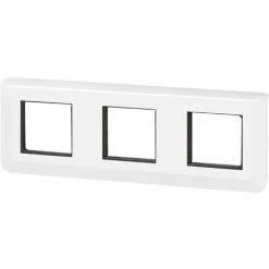 Plaque + Support Mosaic Composable 3x2 Modules -Entraxe 71 Mm -Horizontal -Blanc - Legrand -LEGRAND Soldes 19764483 3