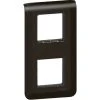 Plaque + Support Mosaic Composable 2x2 Modules - Vertical - Entraxe 71 Mm - Noir - Legrand -LEGRAND Soldes 19764486 1