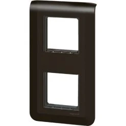 Plaque + Support Mosaic Composable 2x2 Modules - Vertical - Entraxe 71 Mm - Noir - Legrand -LEGRAND Soldes 19764486 3