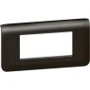 Plaque + Support Mosaic Pour 4 Modules - Composable - Entraxe 71 Mm - Noir - Legrand -LEGRAND Soldes 19764490 1