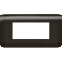 Plaque + Support Mosaic Pour 4 Modules - Composable - Entraxe 71 Mm - Noir - Legrand -LEGRAND Soldes 19764490 2