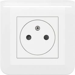 Prise De Courant Mosaic Surface Avec Terre - Complet - Blanc - Legrand