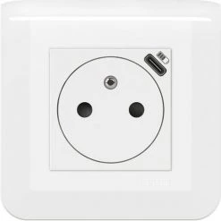 Prise De Courant USB - Compet - Type C - Blanc - Legrand