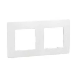 Plaque De Finition 2 Postes - Blanc Pur - Legrand Niloé