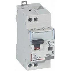 LEGRAND Disj Diff DX³ 4500 -vis/vis -U+N 230V~ 2A - TypeAC - 30mA - 6kA -courbe C - 2M