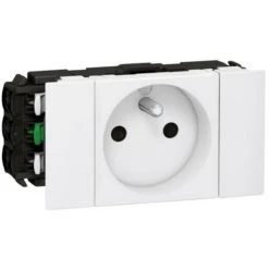 LEGRAND Prise Pour Goulotte Clippage Direct Programme Mosaic 3x2P+T 6 Modules Blanc