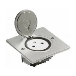 Prise De Sol Simple - 2P + T - 16A - 250 V - Platine Ronde - Legrand
