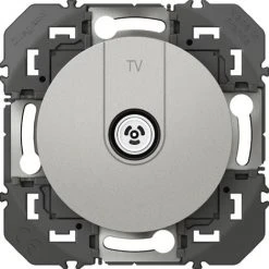 Prise TV étoile Blindée Dooxie Legrand - Aluminium