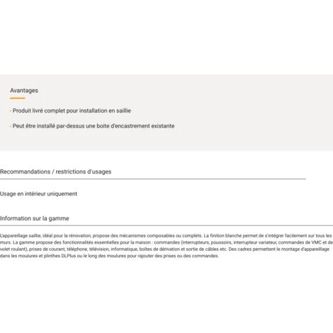 LEGRAND Boîte de dérivation appareillage saillie complet - blanc LEGRAND Boîte De Dérivation Appareillage Saillie Complet - Blanc -LEGRAND Soldes 24792699 4