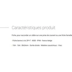LEGRAND Fiche Mâle 2P+T - 10/16A - 50445 -LEGRAND Soldes 24795142 3