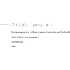 LEGRAND Fiche Mâle 2P+T - 20A - 55152 -LEGRAND Soldes 24795144 3