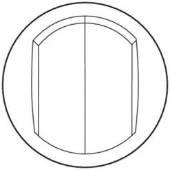 LEGRAND Enjoliveur Céliane - Double VV/poussoir - Doigt étroit Blanc BLANC -LEGRAND Soldes 24972241 3