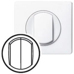 LEGRAND Enjoliveur Céliane - Double VV/poussoir - Doigt étroit Blanc BLANC -LEGRAND Soldes 24972241 4
