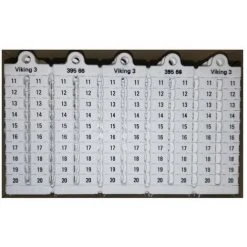 Legrand 039566 Plaque Repères (x1000) Bloc De Jonction Verticale Pas 6 11-20 - Blanc