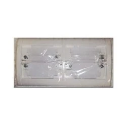 Legrand 085007 Plaque Horizontale 2P Sagane Opalis - Blanc