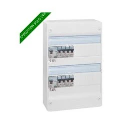 Legrand 093055 Essentiel Spécial Tableau Électrique Équipé Pour Logement T1 Ou T2, Blanc