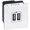 Prise Double USB 2400 MA Legrand - Mosaïc - 2 Modules -LEGRAND Soldes 2590864 1