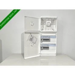 TABLEAU ÉLECTRIQUE LEGRAND 2 RANGÉE ÉQUIPÉ ET PRÉ CABLÉ + PLATINE 15/45 ( LEG2R+P) PORTES OFFERTE