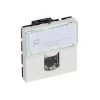 Prise RJ45 Catégorie6A STP à Blindage Métal Mosaic 2 Modules Blanc LEGRAND -LEGRAND Soldes 26579121 1