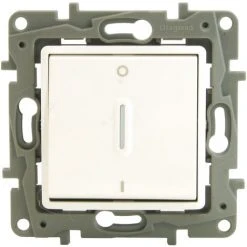 Interrupteur Bipolaire Legrand Niloé + Témoin Blanc
