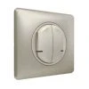 Interrupteur Double Legrand Connecté Céliane Avec Netatmo - Avec Neutre - 2x250W - Titane - Titane -LEGRAND Soldes 26878060 1