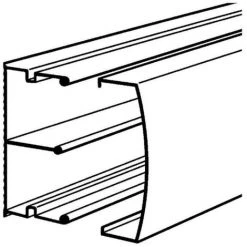 LEGRAND Moulure Keva 2 Compartiments 50x15mm Et Longueur 2m Livrée Avec Couvercle Blanc Artic (11560)