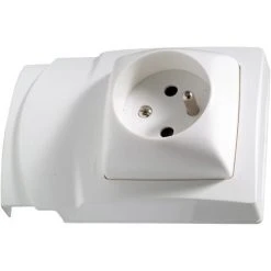 Prise Legrand DLP Oteo 2P + Terre Blanc - Blanc