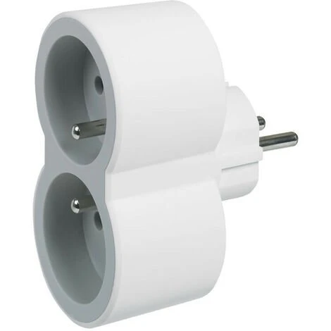 LEGRAND Fiche multiprise 2 prises de courant 2P+T 16A 230V avec sorties frontales blanc et gris (049431/050638) LEGRAND Fiche Multiprise 2 Prises De Courant 2P+T 16A 230V Avec Sorties Frontales Blanc Et Gris (049431/050638) -LEGRAND Soldes 28068410 1