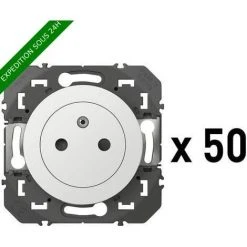 Lot De 50 Prises De Courant 2P+T Surface Dooxie 16A - Blanc - 600635 - Legrand