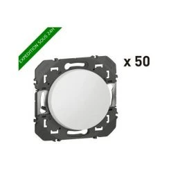 LEGRAND Lot De 50 Interrupteurs Ou Va-et-vient Dooxie 10AX 250V~ Finition Blanc