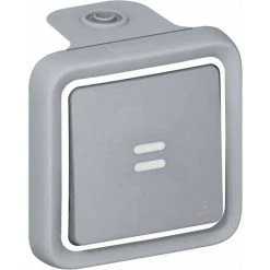 LEGRAND Interrupteur Ou Va-et-vient Témoin (voyant Fourni) Plexo Complet Apparent - Gris