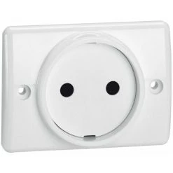 LEGRAND Prise De Courant Sans Terre Pour Plinthe - Blanc