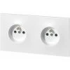 LEGRAND Double Prise De Courant Avec Terre Précâblée Neptune - 16A - Blanc -LEGRAND Soldes 31642872 1