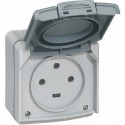 LEGRAND Prise De Courant De Puissance Saillie étanche - 20A - 3 Alvéoles - Gris