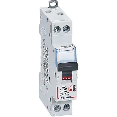 LEGRAND Disjoncteur Phase + Neutre - 25A - bornes à vis - 1 module LEGRAND Disjoncteur Phase + Neutre - 25A - Bornes à Vis - 1 Module -LEGRAND Soldes 31642898 1