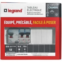 LEGRAND Tableau électrique équipé - Spécial Pour Extension Chambre