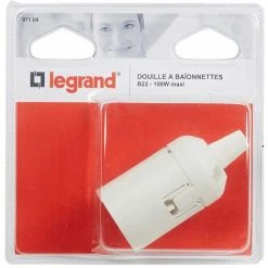LEGRAND Douille Pour Ampoule B22 - Connexion Rapide - Isolant Blanc