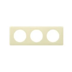 LEGRAND Plaque Céliane - 3 Postes - Ivoire