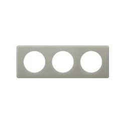 LEGRAND Plaque Céliane - 3 Postes - Gris Perlé