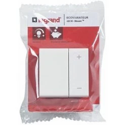 LEGRAND Ecovariateur Mosaic - Toutes Lampes - 2 Modules - Blanc