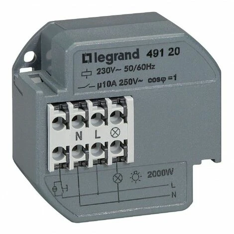 Legrand Télérupteur silencieux 10A 230V à encastrer - Legrand Télérupteur Silencieux 10A 230V à Encastrer - -LEGRAND Soldes 3186789 1
